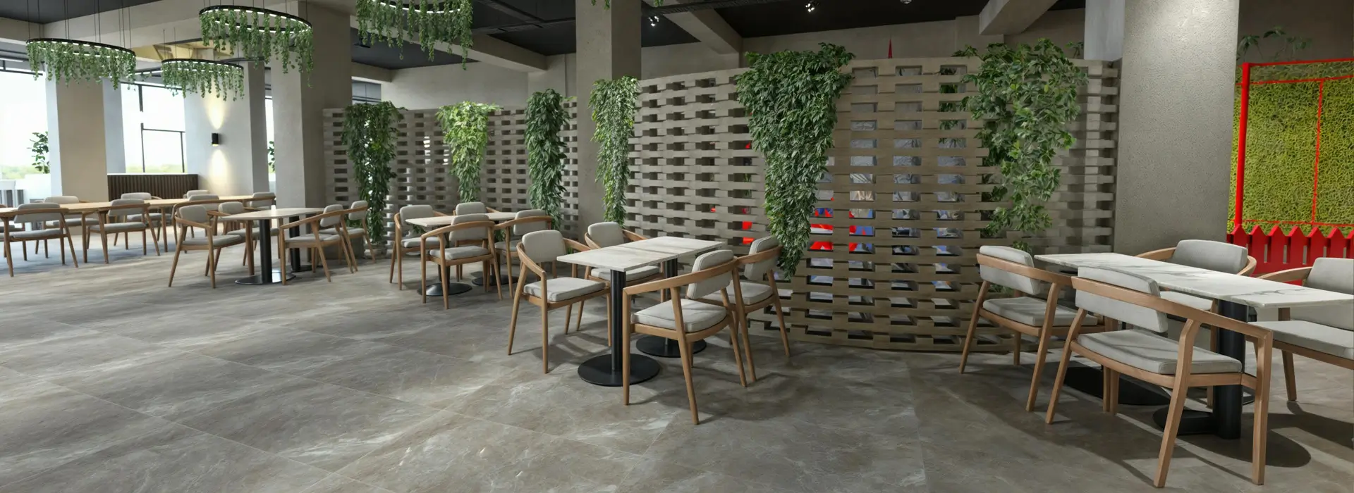 Retro Family Diner with Large Men